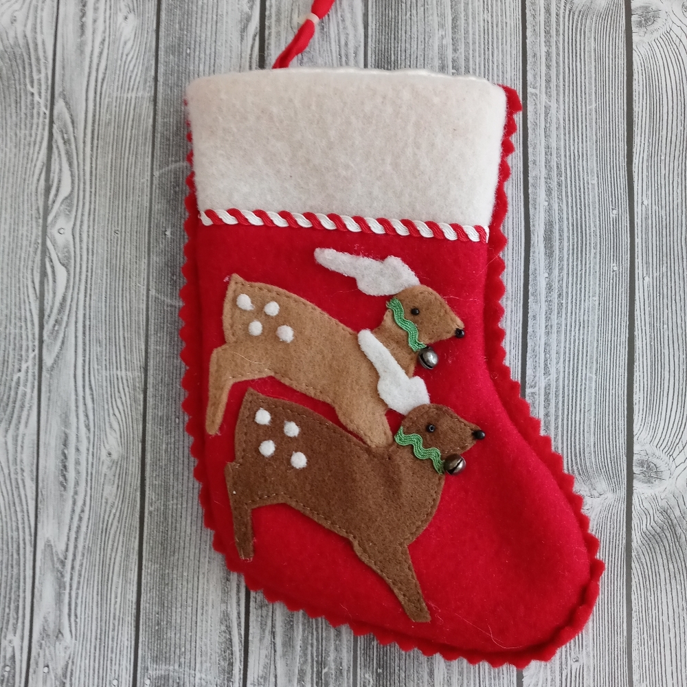 Adorable! Martha Stewart reindeer Stocking